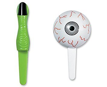 Oogbal en enge vinger lunchprikkers - set van 4 stuks