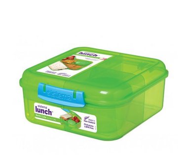 Bento to go cube lunchbox - groen | Sistema