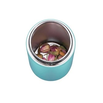 Thee infuser thermosfles - Aqua blauw | PO