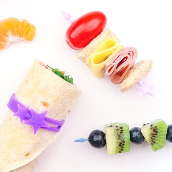 Productbundel: wrap bands + stix + fork&amp;spoon set | Kleur blauw