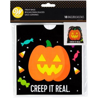 Halloween boterham-traktatiezakje