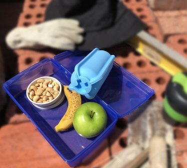 herbruikbare wraphouder blauw