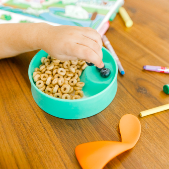 Kinderbord vakken blauw