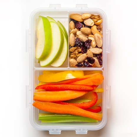 Broodtrommel met vakjes 1 liter | Lock&Lock