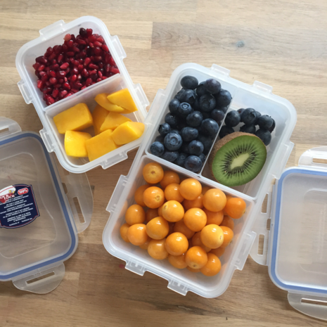 Broodtrommel met vakjes 1 liter | Lock&Lock