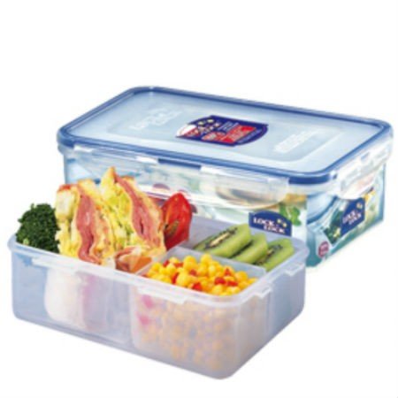 Broodtrommel met vakjes 1 liter | Lock&Lock