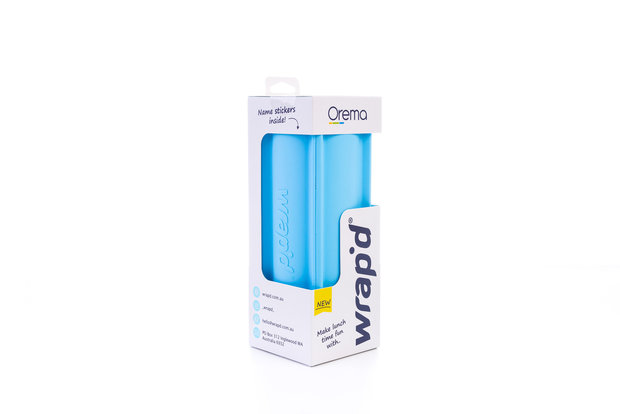 siliconen wraphouder blauw
