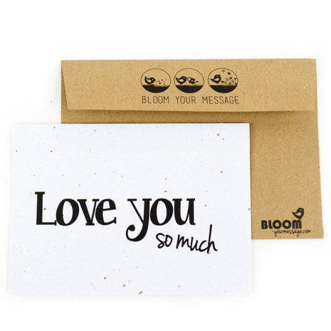 bloeikaart love you