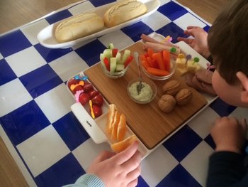 Monkeyplatter als lunch