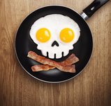 Pannenkoek en omeletvorm Skull Pannenkoek en omeletvorm Skull