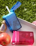 Set van 2 drink in the box - roze en blauw Set van 2 drink in the box - roze en blauw