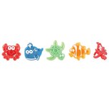 Zeedieren lunchringen - set van 4 Zeedieren lunchringen - set van 4