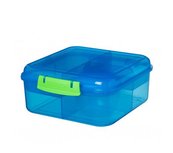 Bento to go cube lunchbox - blauw | Sistema Bento to go cube lunchbox - blauw | Sistema