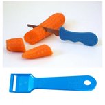 PRE-ORDER: Kindvriendelijk mes en schiller - blauw | Kiddies foodkutter en peeler PRE-ORDER: Kindvriendelijk mes en schiller - blauw | Kiddies foodkutter en peeler