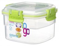 Snack to go doorzichtig groen 400 ml. | Sistema Snack to go doorzichtig groen 400 ml. | Sistema