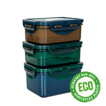 Set van 3 ECO snackdoosjes Set van 3 ECO snackdoosjes