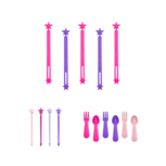 Productbundel: wrap bands + stix + fork&spoon set | Kleur roze