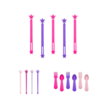 Productbundel: wrap bands + stix + fork&spoon set | Kleur roze Productbundel: wrap bands + stix + fork&spoon set | Kleur roze