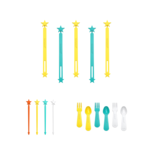Productbundel: wrap bands + stix + fork&spoon set | Kleur geel Productbundel: wrap bands + stix + fork&spoon set | Kleur geel