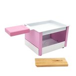 Raclette theelicht setje - opvouwbaar roze
