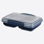 Snackdoos met twee compartimenten - donkerblauw | Renewed Snackdoos met twee compartimenten - donkerblauw | Renewed
