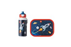 Lunchset Campus (pop-up drinkfles + lunchbox) - Space Lunchset Campus (pop-up drinkfles + lunchbox) - Space