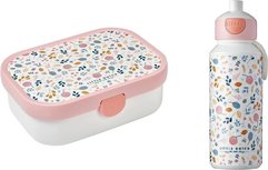 Lunchset Campus (pop-up drinkfles + lunchbox) - spring flowers Lunchset Campus (pop-up drinkfles + lunchbox) - spring flowers