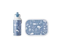 Lunchset Campus (pop-up drinkfles + lunchbox) - ocean Lunchset Campus (pop-up drinkfles + lunchbox) - ocean