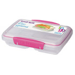 Sistema snackbox twee vakken - split dz roze Sistema snackbox twee vakken - split dz roze