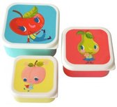 Snackbox set van 3 - fruits petit monkey Snackbox set van 3 - fruits petit monkey