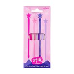 Lunch Punch Stix lunchprikkers - roze set van 4