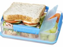 Lunchbox snack attack duo - blauw-doorzichtig | Sistema Lunchbox snack attack duo - blauw-doorzichtig | Sistema