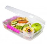 Trends bento lunchbox met boterhamlade - roze | Sistema Trends bento lunchbox met boterhamlade - roze | Sistema